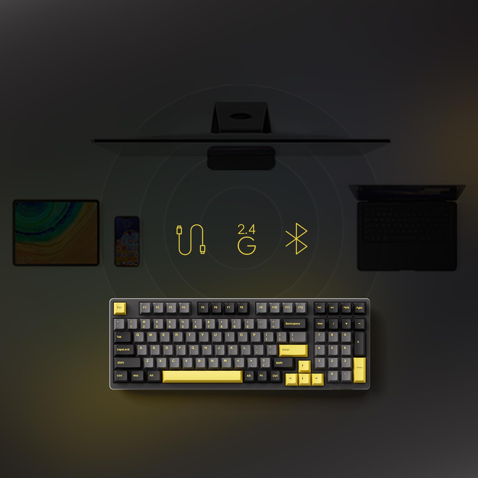 Amazon.com: Akko 3098B Hot-swappable Mechanical Keyboard with RGB